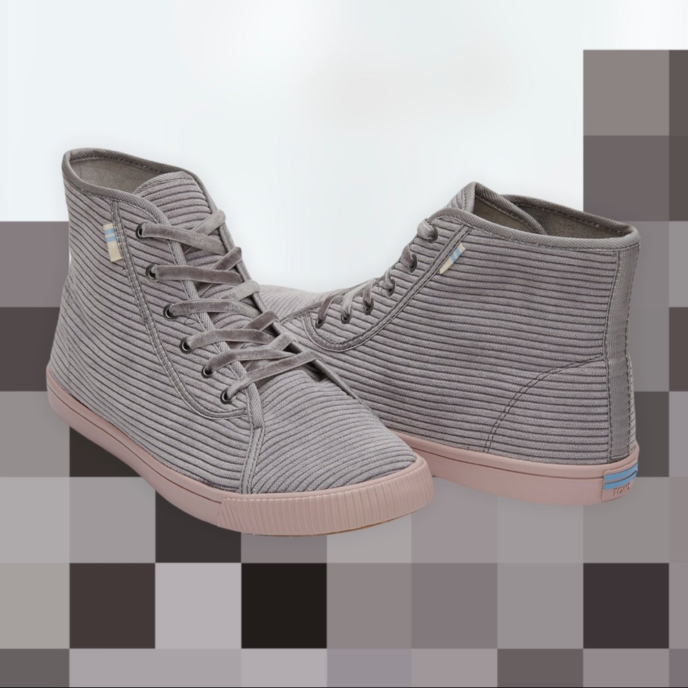 TOMS Sneakers Camarillo Grey Corduroy Size 7